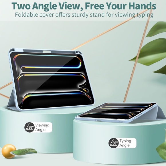 ✨BNWT - Apple iPad Pro 11” Case 2024 (M4, 5th Gen) Pencil Holder - Light Blue✨ - Picture 5 of 8